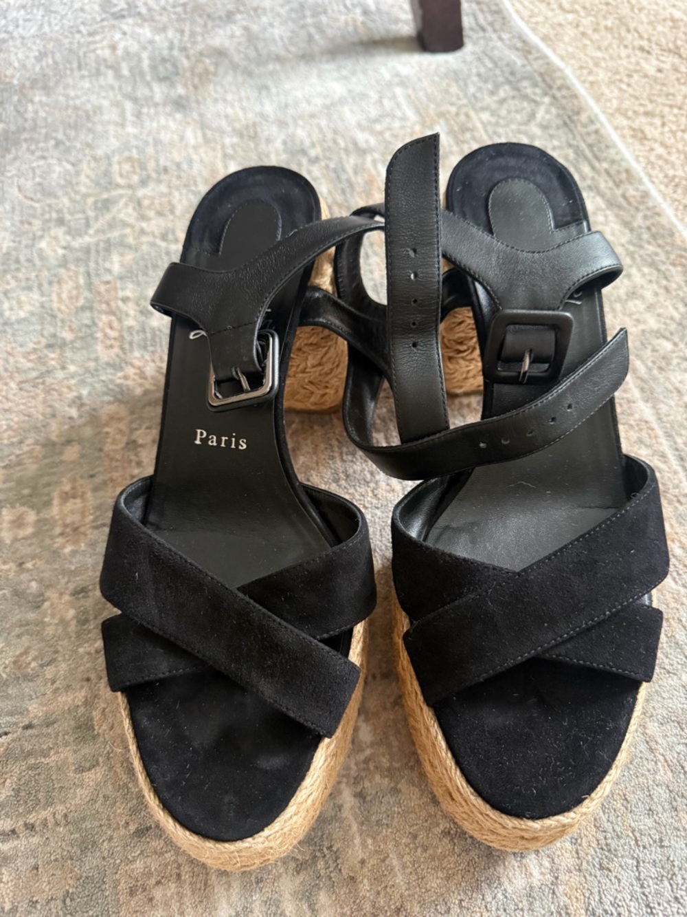 Christian Louboutin Calakala 70MM Suede Platform Heels